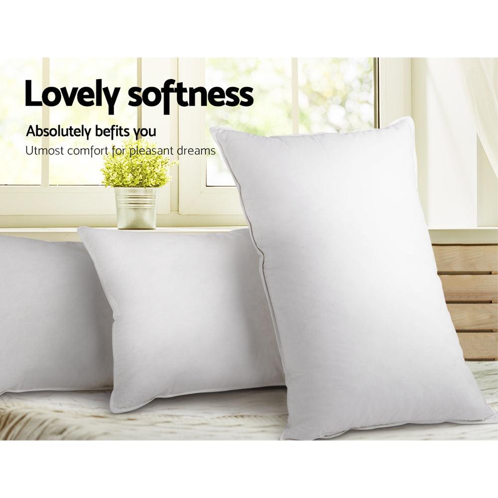 Giselle Bedding Duck Feather Down Pillow Twin Pack - Harrogates