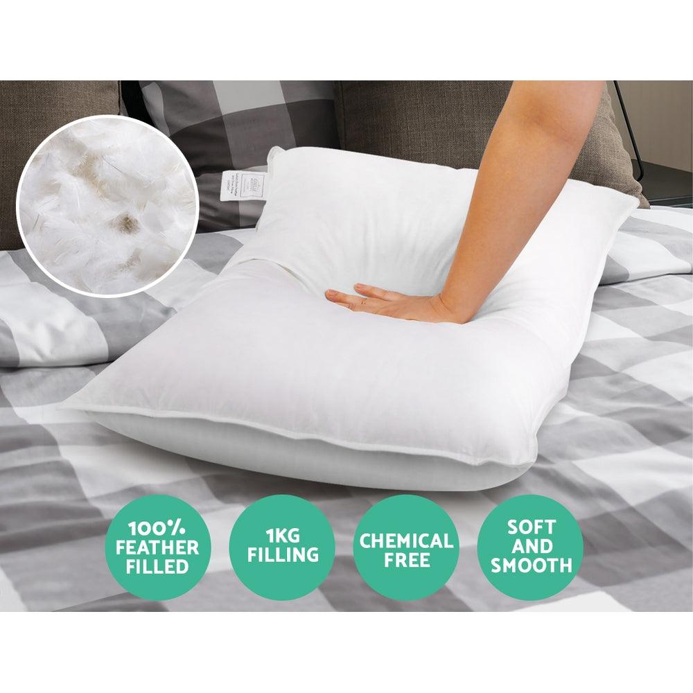 Giselle Bedding Goose Feather Down Pillow Twin Pack - Harrogates