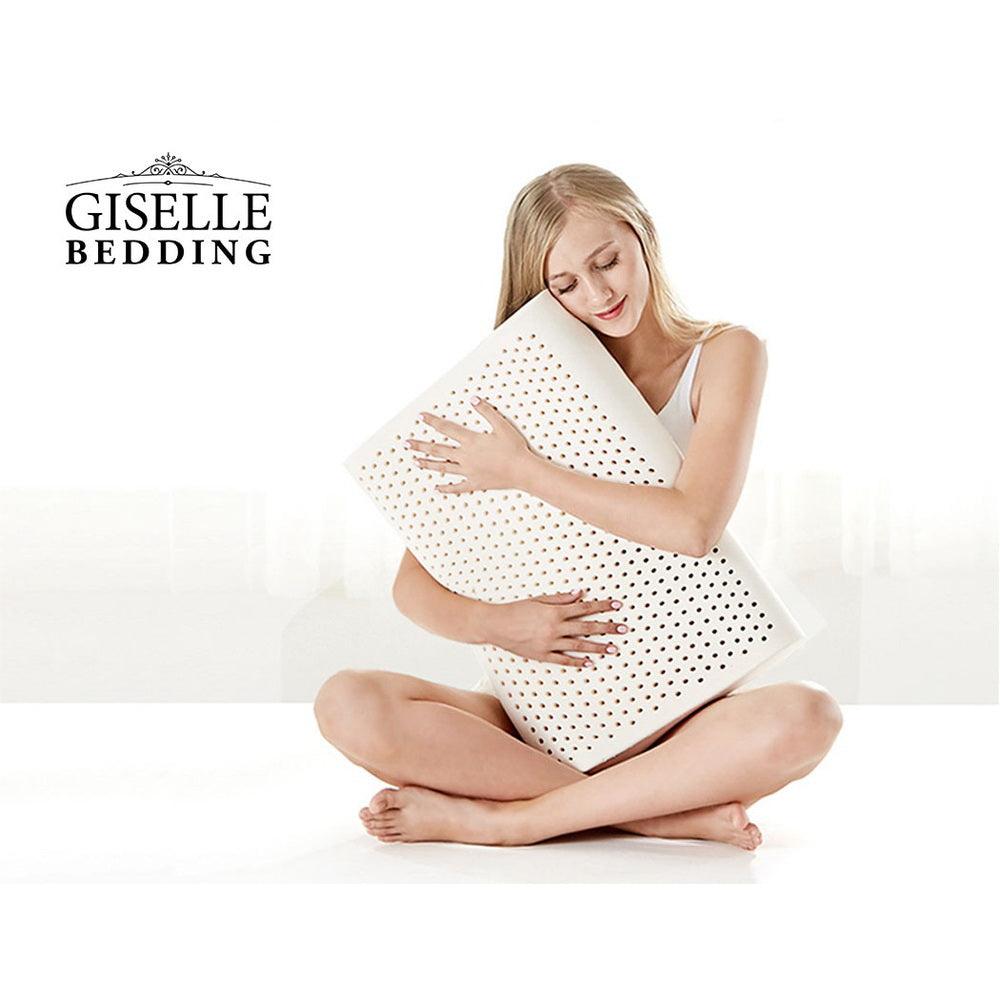 Giselle Bedding Natural Latex Pillow 2-Zone Twin Pack - Harrogates