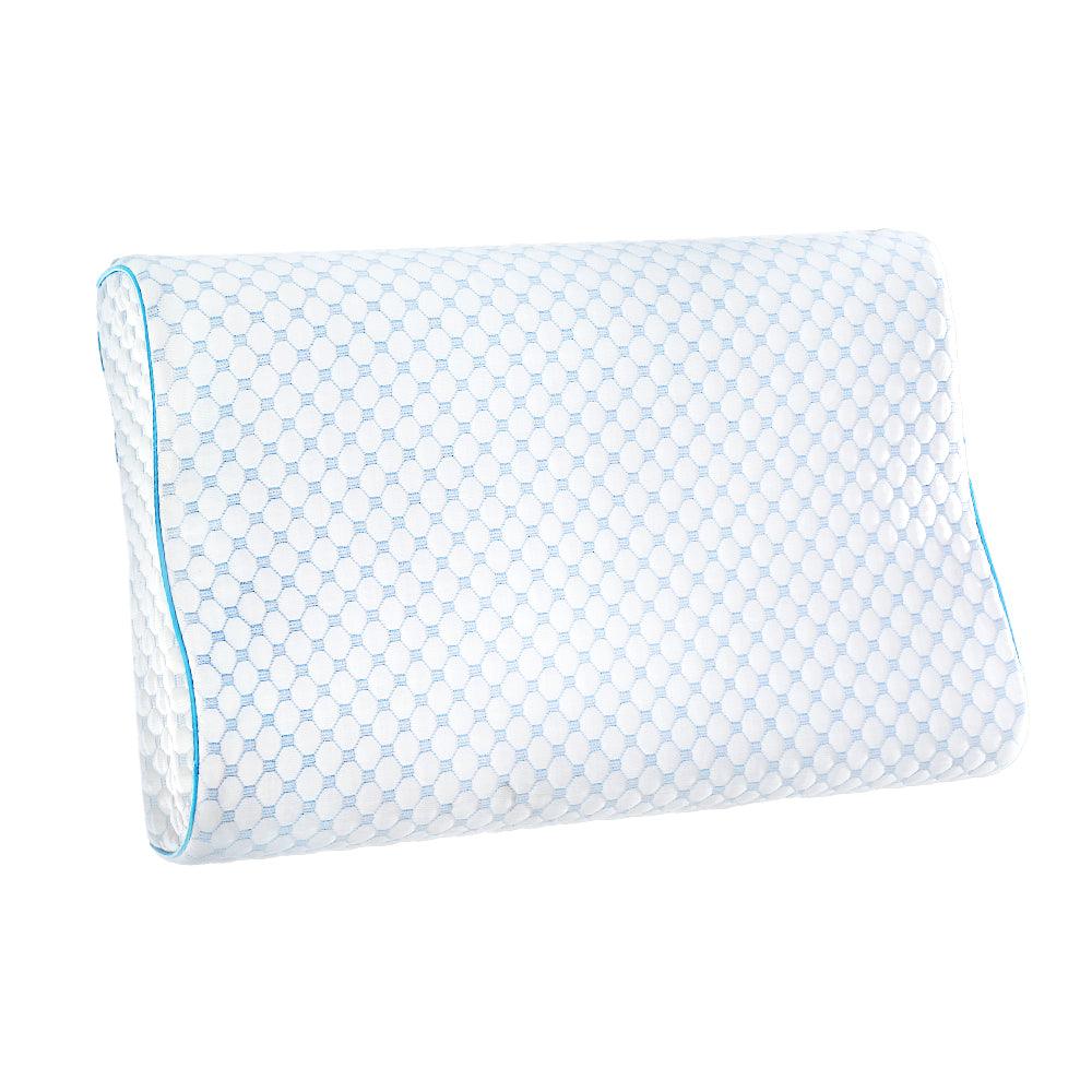 Giselle Bedding Memory Foam Contour Pillow Cool Gel - Harrogates