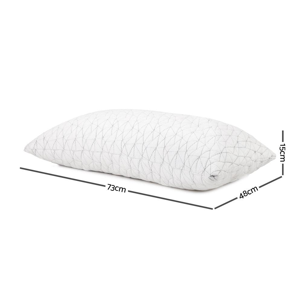 Giselle Bedding Memory Foam Pillow Single Size Twin Pack - Harrogates