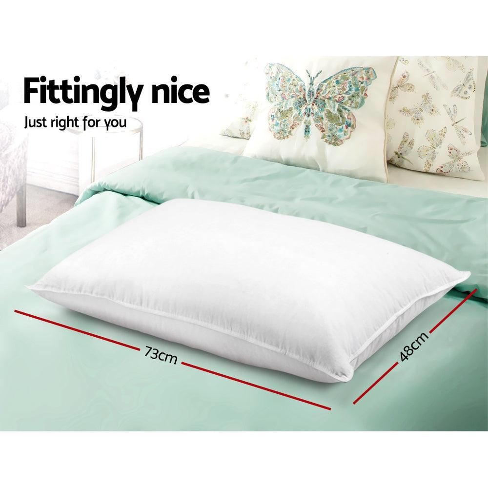 Giselle Bedding 4 Pack Bed Pillow Family Hotel 48X73CM - Harrogates