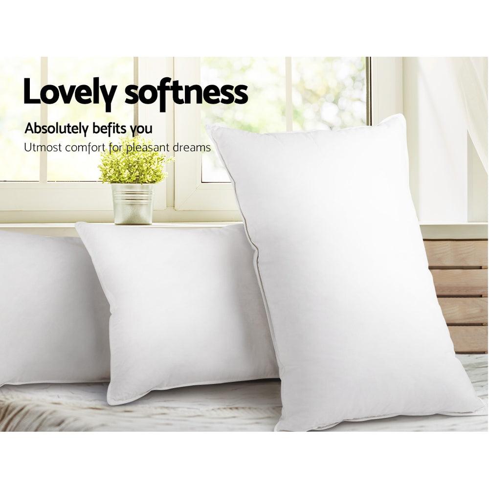 Giselle Bedding 4 Pack Bed Pillow Family Hotel 48X73CM - Harrogates