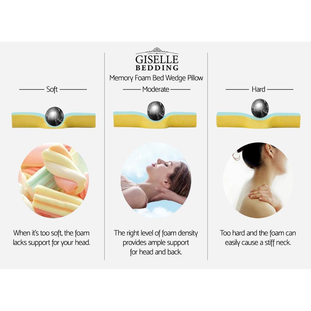 Giselle Bedding Wedge Pillow Bamboo Cover Twin Pack - Harrogates