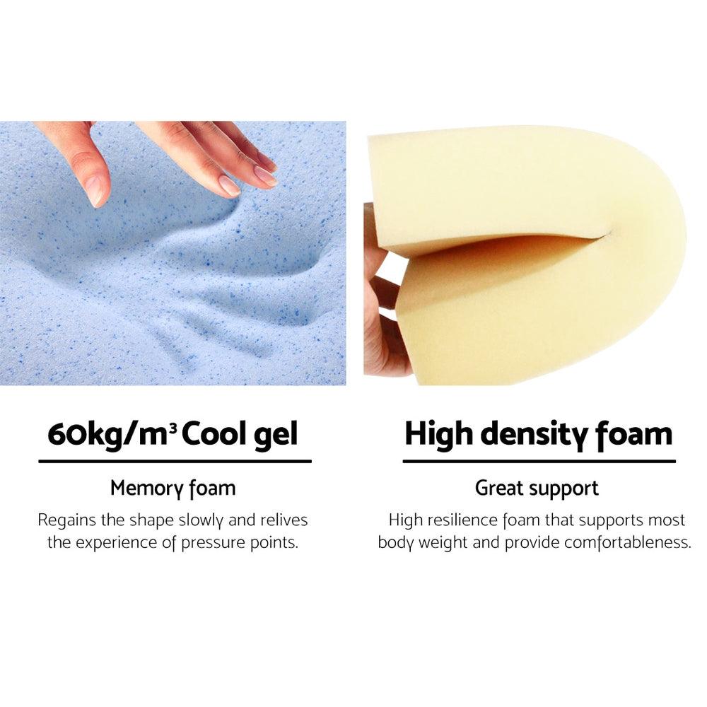 Giselle Bedding Wedge Pillow White & Blue - Harrogates