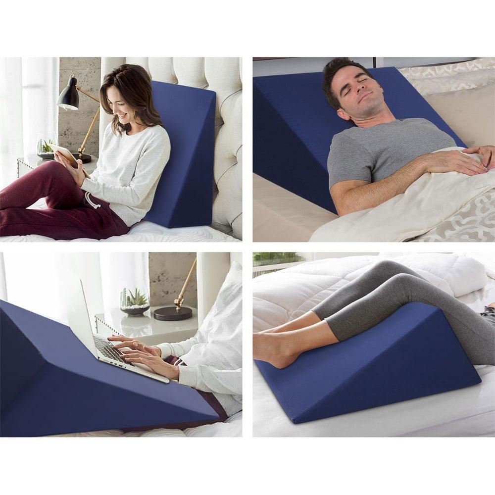 Giselle Bedding Wedge Pillow Blue - Harrogates