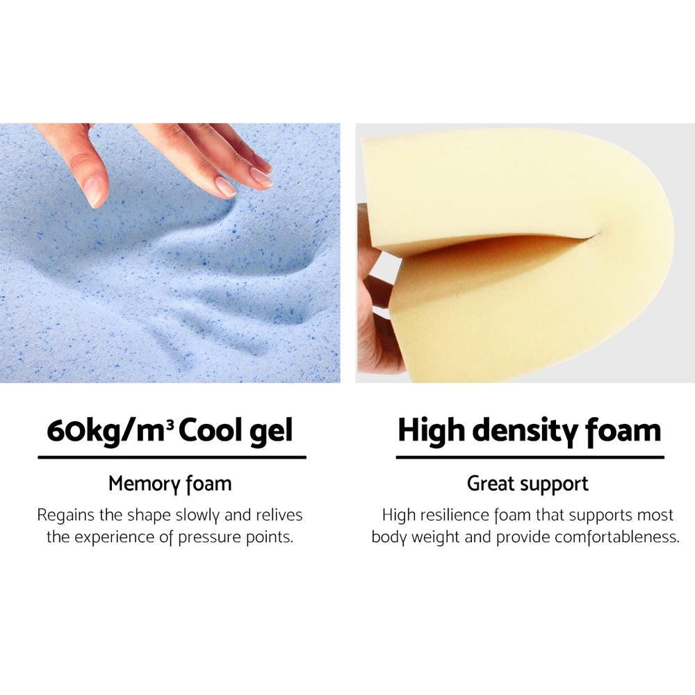 Giselle Bedding Wedge Pillow Blue Twin Pack - Harrogates