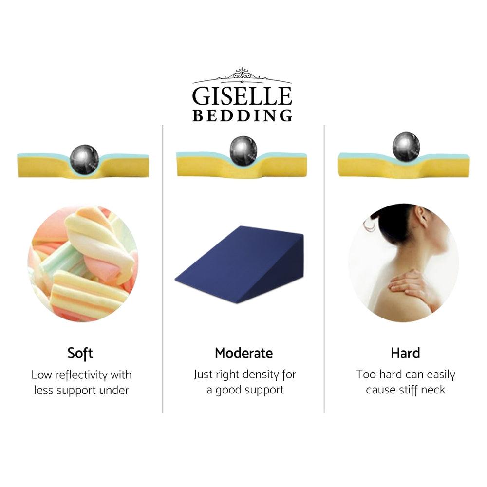 Giselle Bedding Wedge Pillow Blue Twin Pack - Harrogates