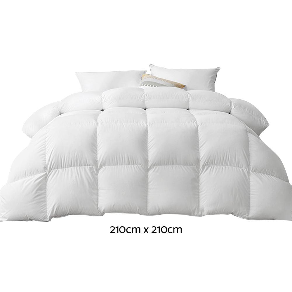 Giselle Bedding 700GSM Duck Down Feather Quilt Queen - Harrogates
