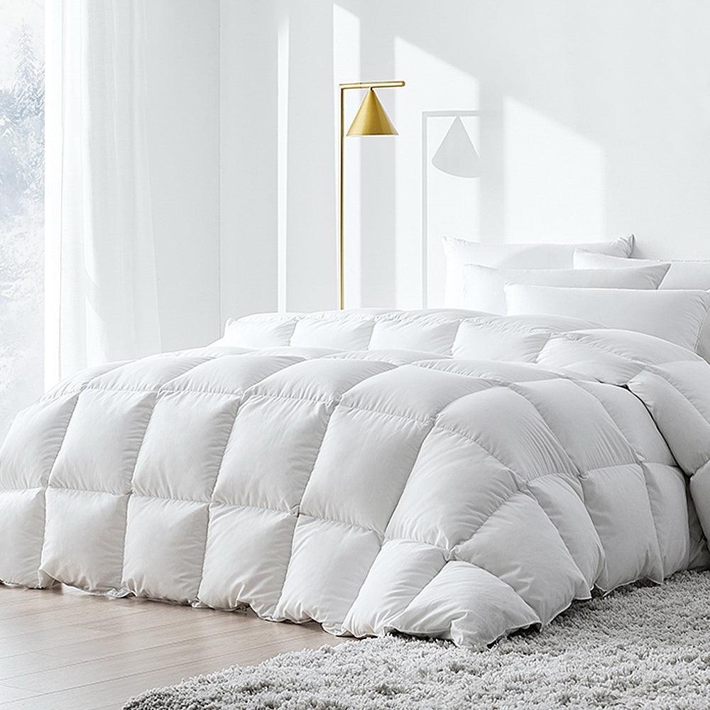 Giselle Bedding 500GSM Duck Down Feather Quilt Super King - Harrogates