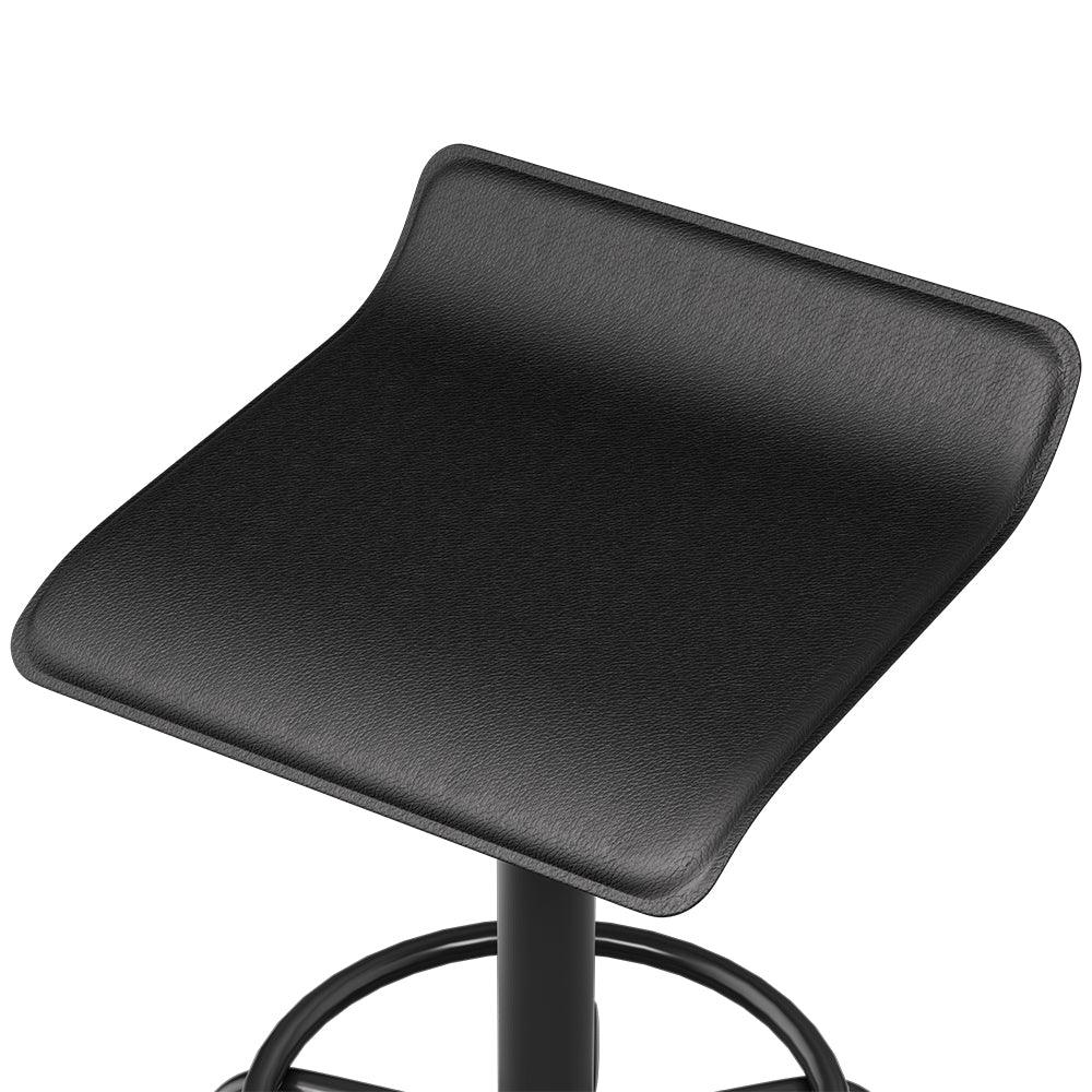 Artiss Salon Stool Square Swivel Chair Black - Harrogates