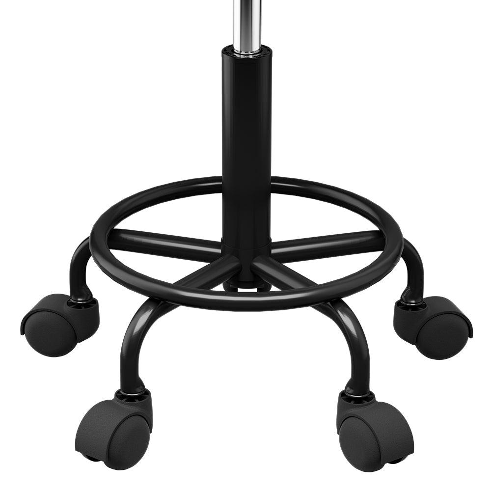Artiss Salon Stool Square Swivel Chair Black - Harrogates