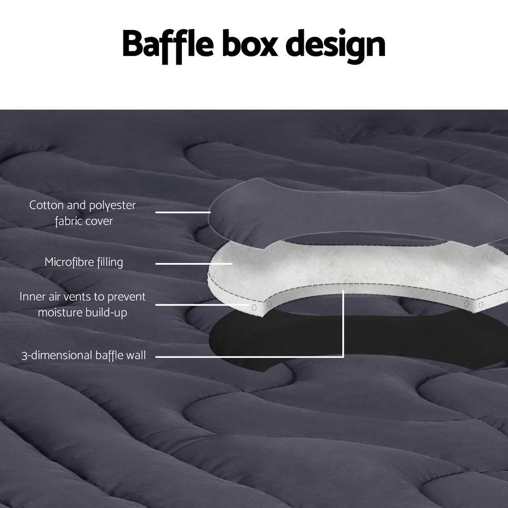 Giselle Bedding Mattress Topper Pillowtop 3-Zone Double - Harrogates