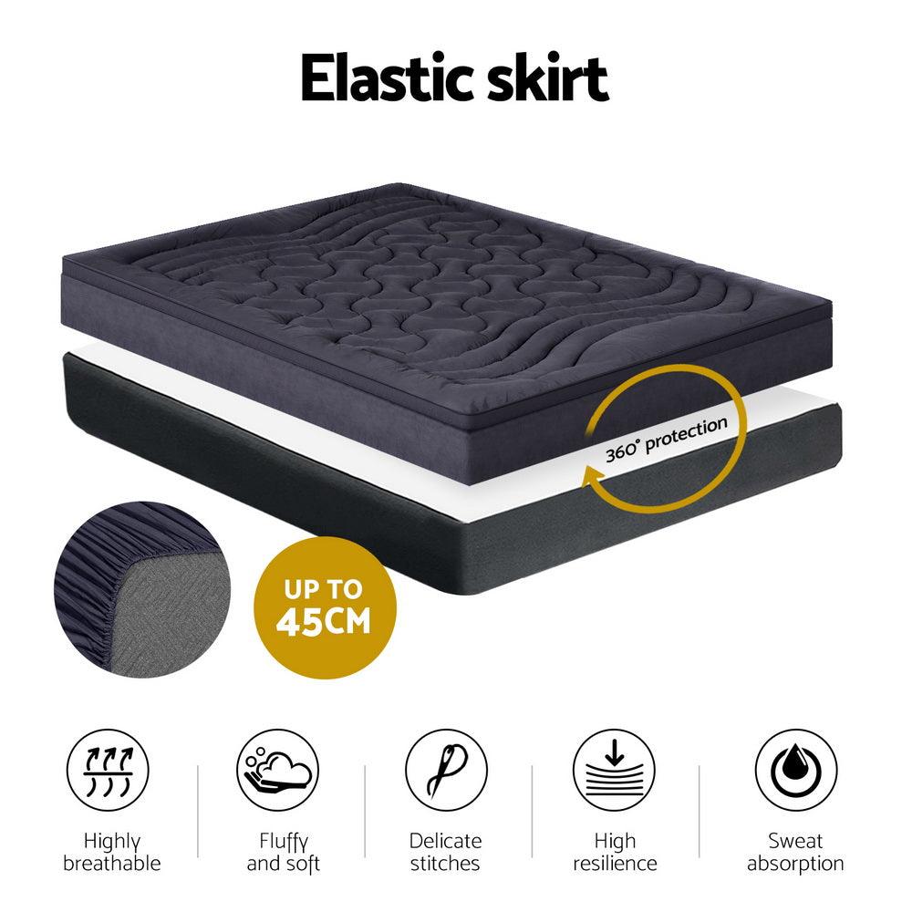 Giselle Bedding Mattress Topper Pillowtop 3-Zone Double - Harrogates