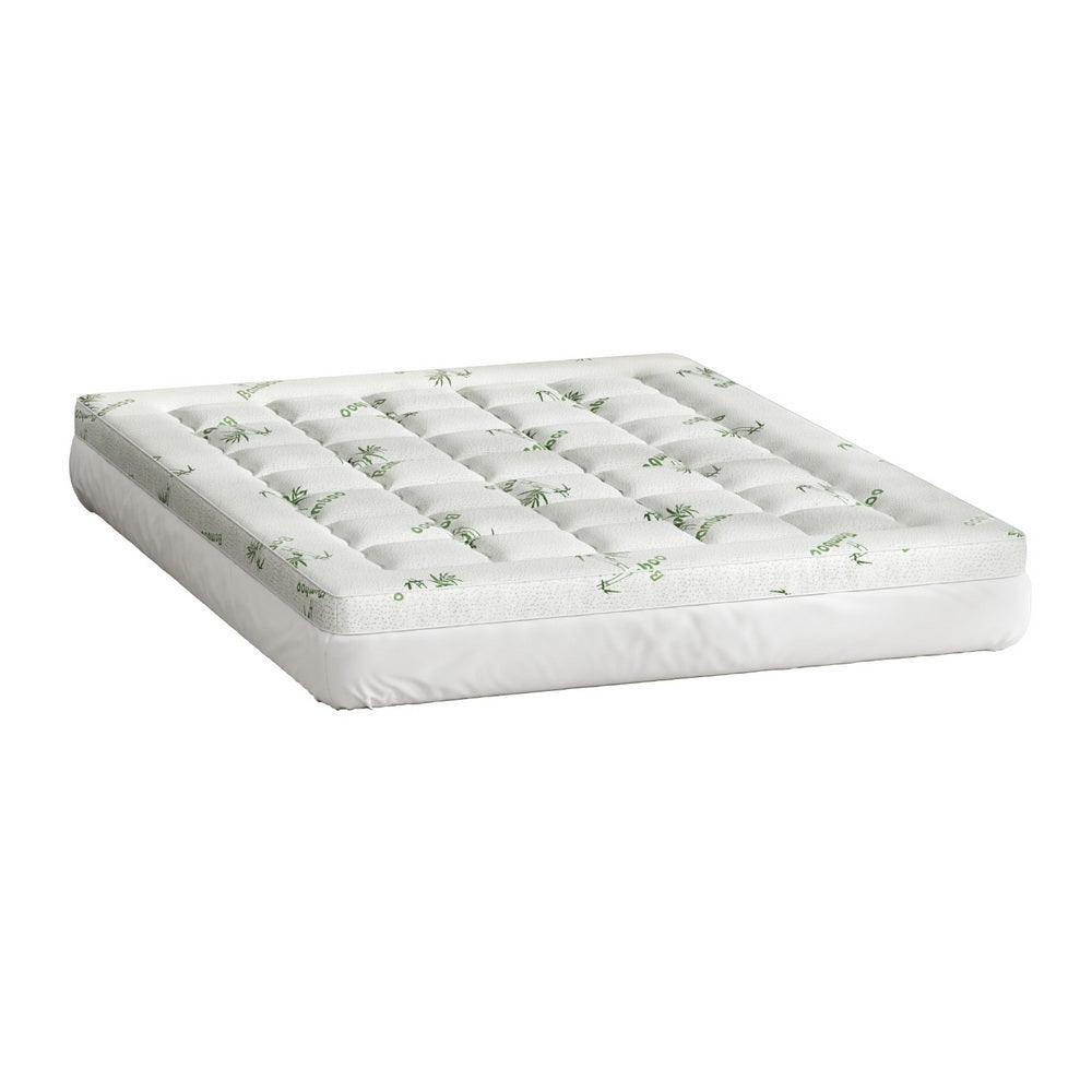 Giselle Bedding Mattress Topper Pillowtop Bamboo 7.5cm Queen - Harrogates