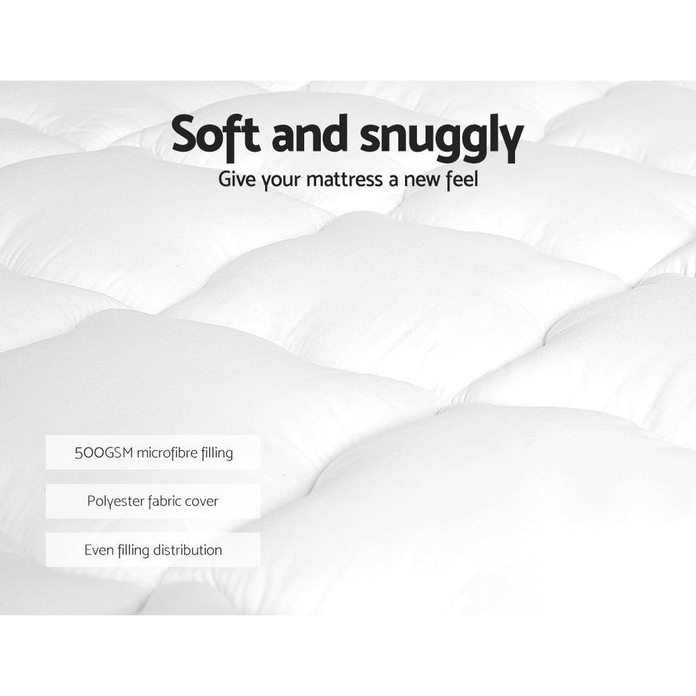 Giselle Bedding Mattress Topper Pillowtop - King Single - Harrogates