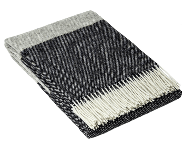 Brighton Throw - 100% NZ Wool - Monochrome - Harrogates