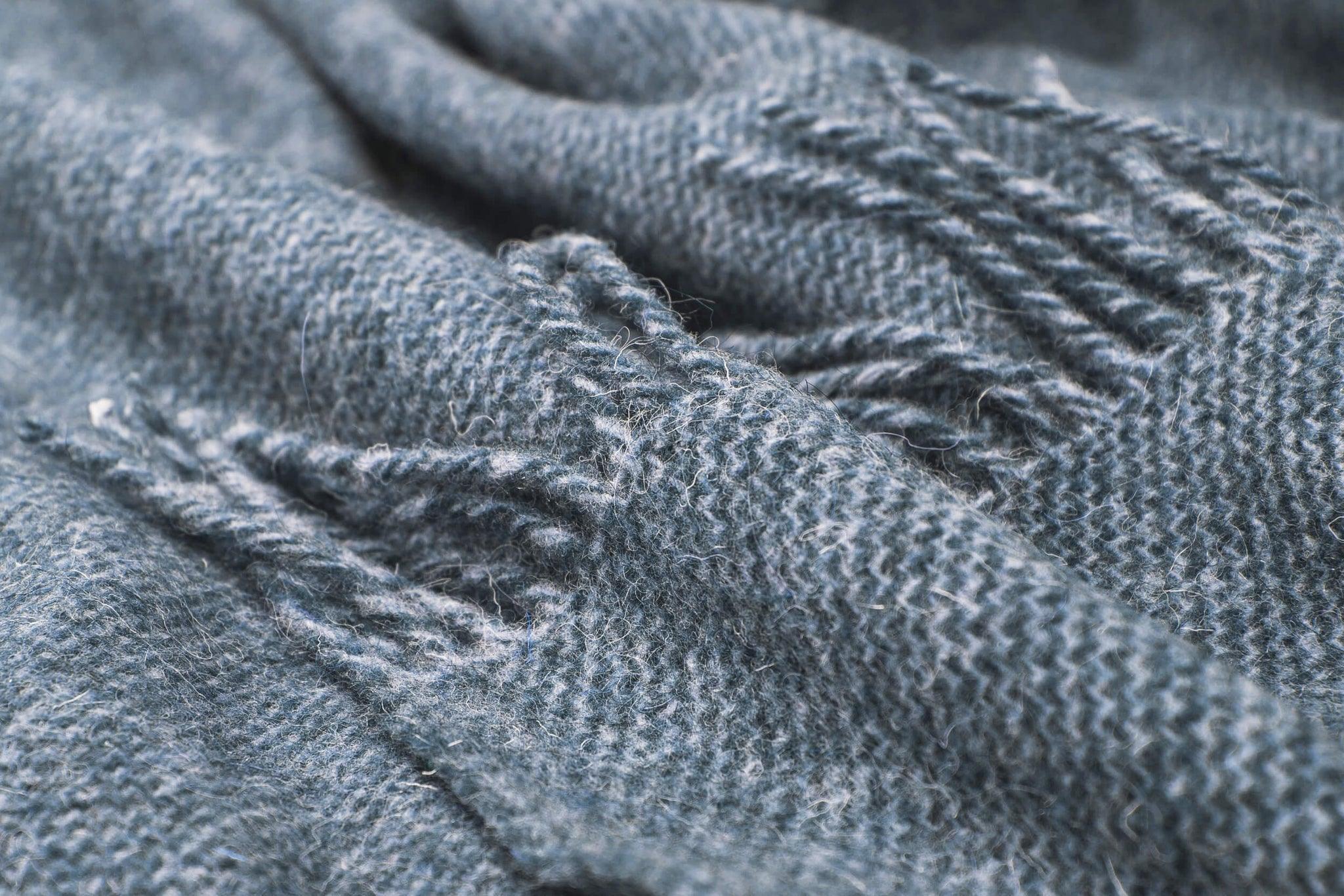 Cambridge Throw - 100% NZ Wool - Navy - Harrogates
