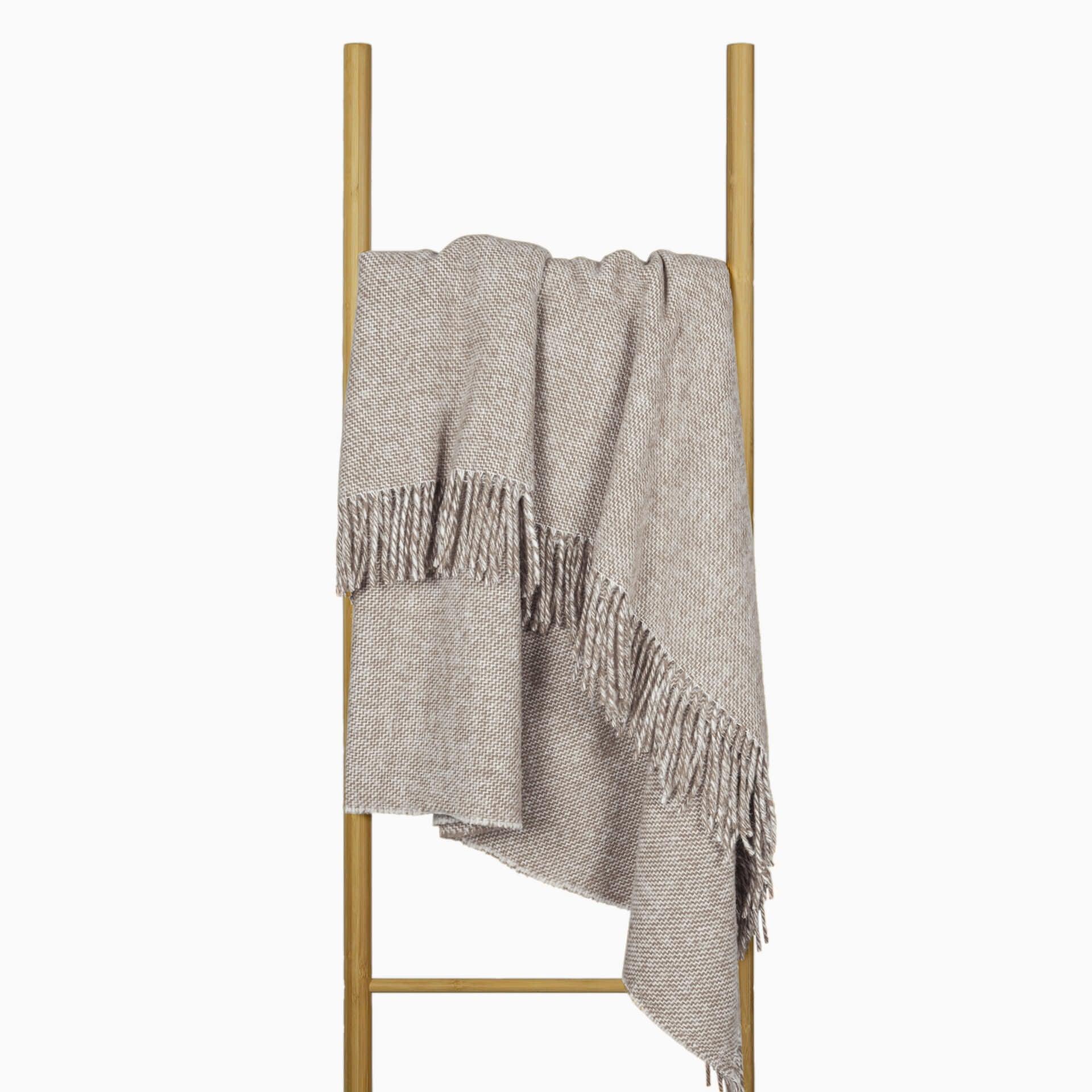 Cambridge Throw - 100% NZ Wool - Silver - Harrogates