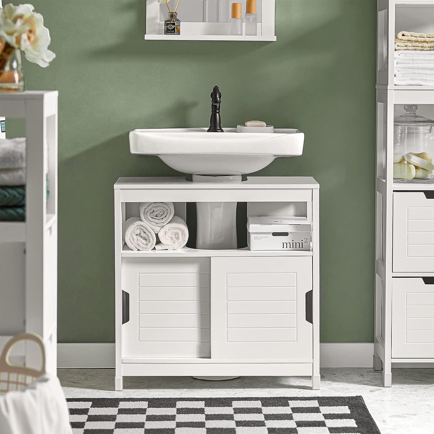 Vanity Unit Bathroom Furniture, White - Harrogates