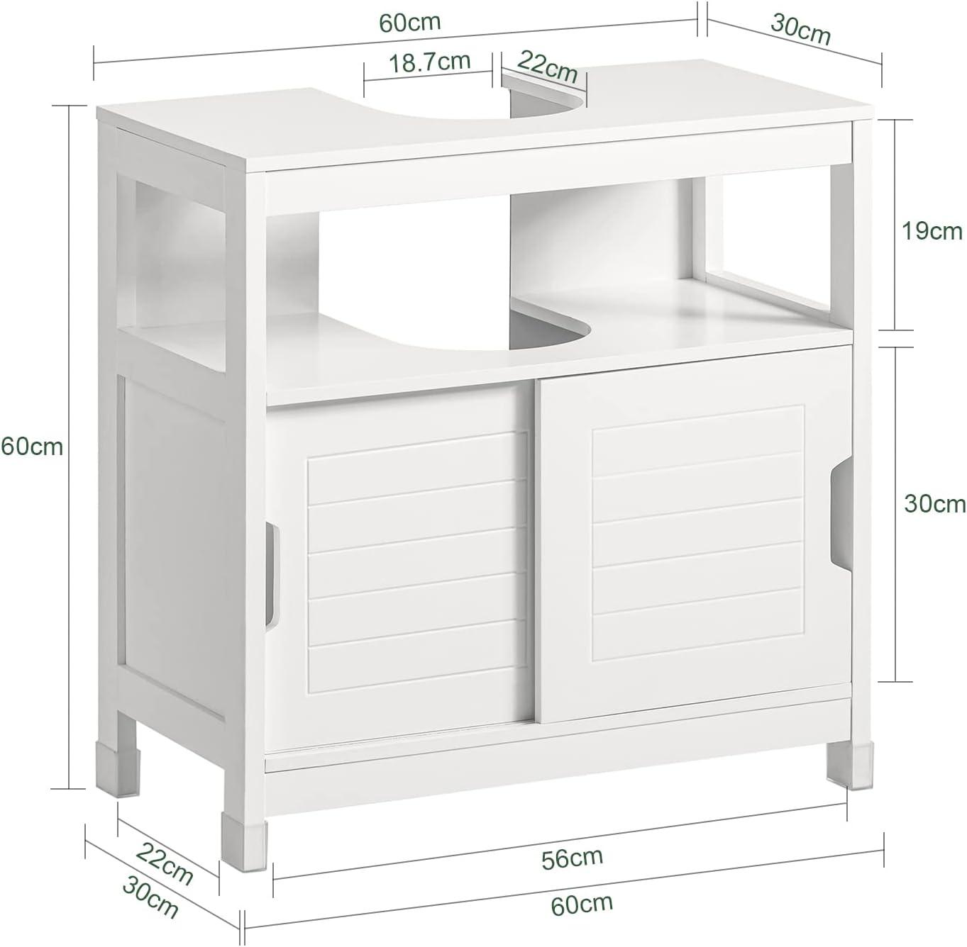 Vanity Unit Bathroom Furniture, White - Harrogates