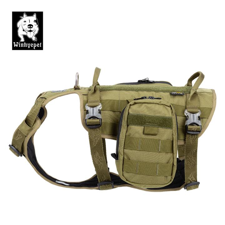 Whinhyepet Military Harness Army Green M - Harrogates