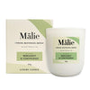 Bergamot & Lemongrass Luxury Soy Candle 185g - Malie - Harrogates