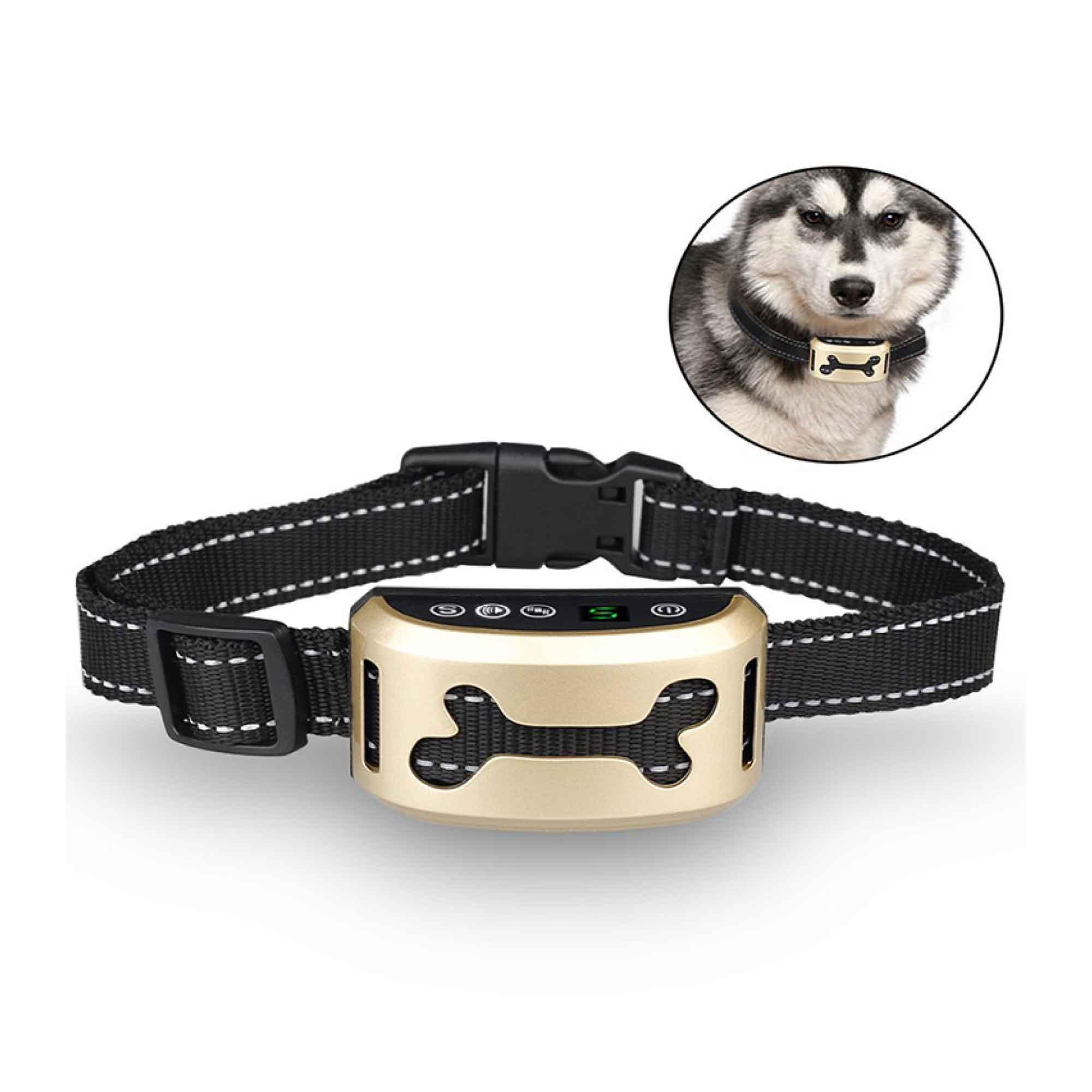 Dog Bark Collar - Sound and Vibration Automatic USB Rechargeable Training Device - Harrogates