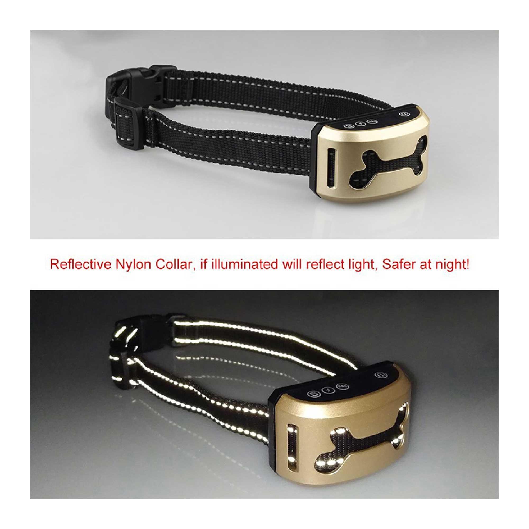 Dog Bark Collar - Sound and Vibration Automatic USB Rechargeable Training Device - Harrogates