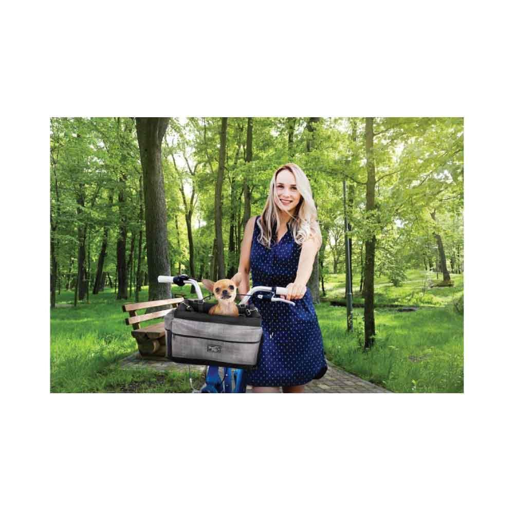 Small Dog Bicycle Mount Bag - Pet Travel Carrier Basket - Bike Riding Seat - Harrogates