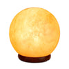 12V 12W 6.5" Ball Himalayan Pink Salt Lamp Carved Rock Crystal Light Bulb On/Off - Harrogates