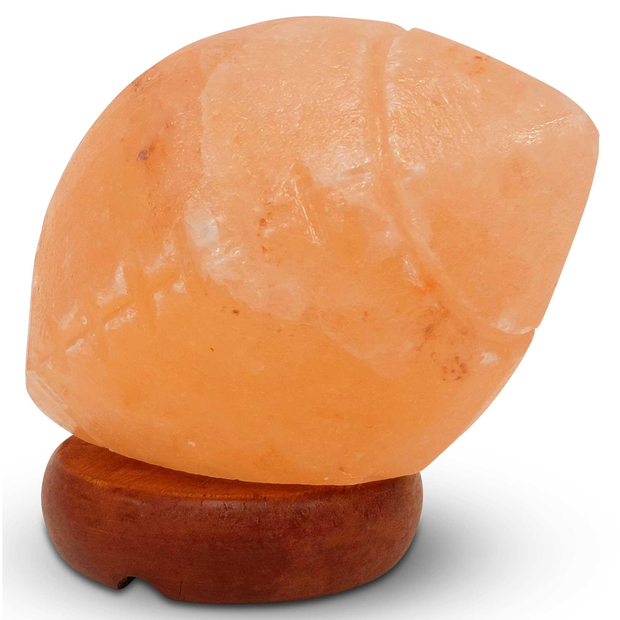 12V 12W Rugby Himalayan Pink Salt Lamp Carved Footy Rock Crystal Light Bulb On/Off - Harrogates