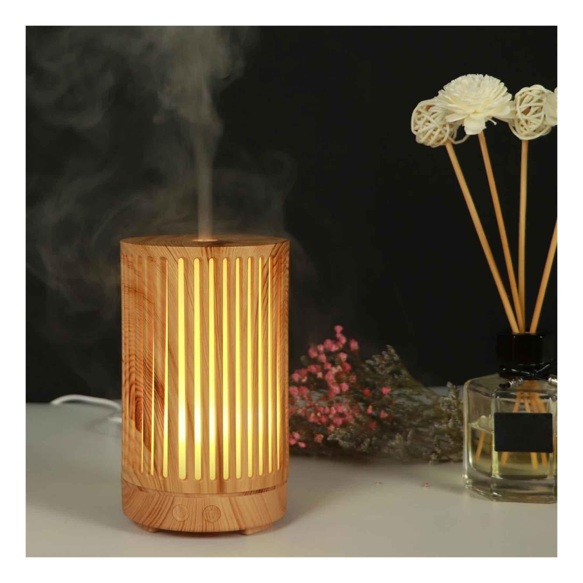 Essential Oil Aroma Diffuser - 200ml Remote Cylinder Aromatherapy Air Humidifier - Harrogates