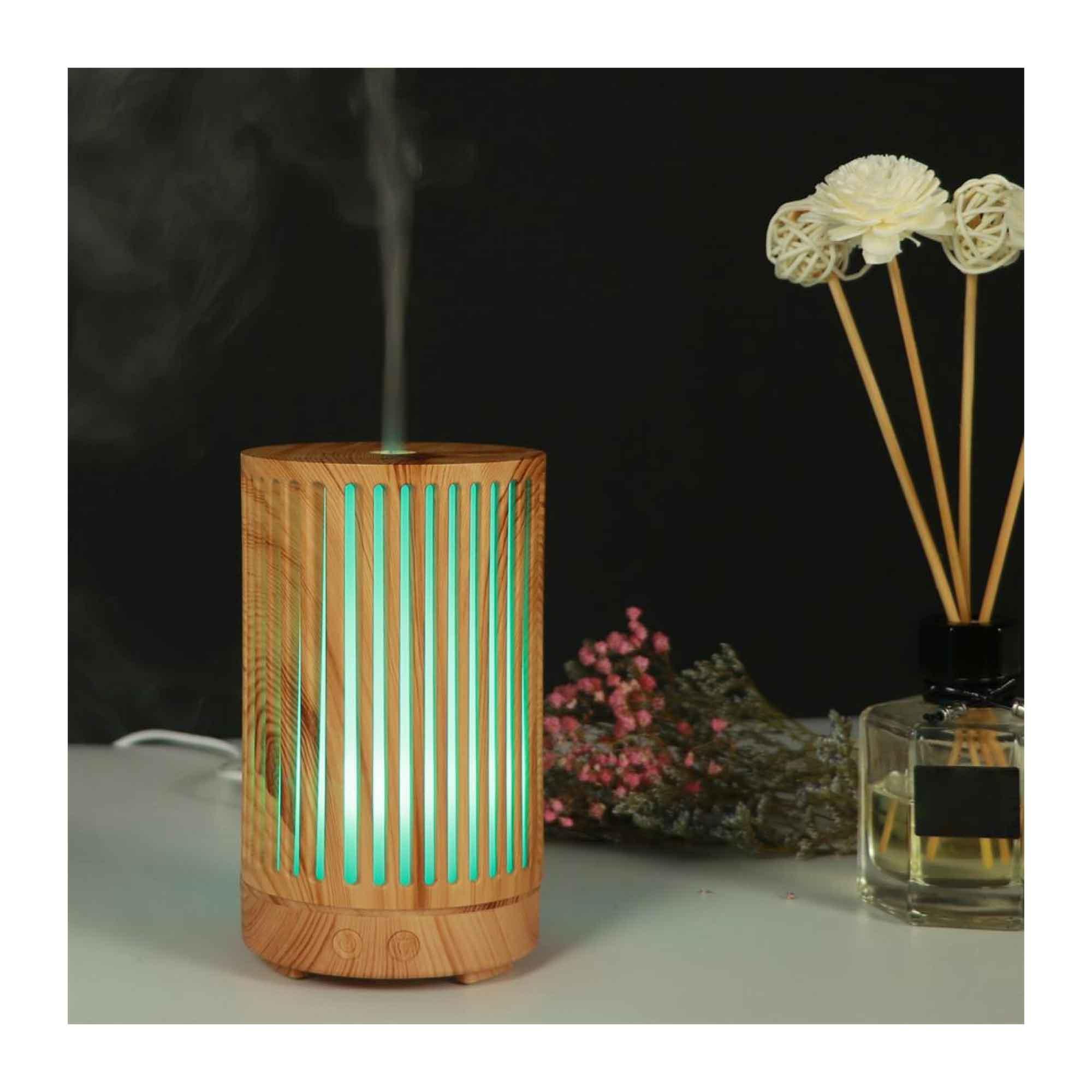 Essential Oil Aroma Diffuser - 200ml Remote Cylinder Aromatherapy Air Humidifier - Harrogates
