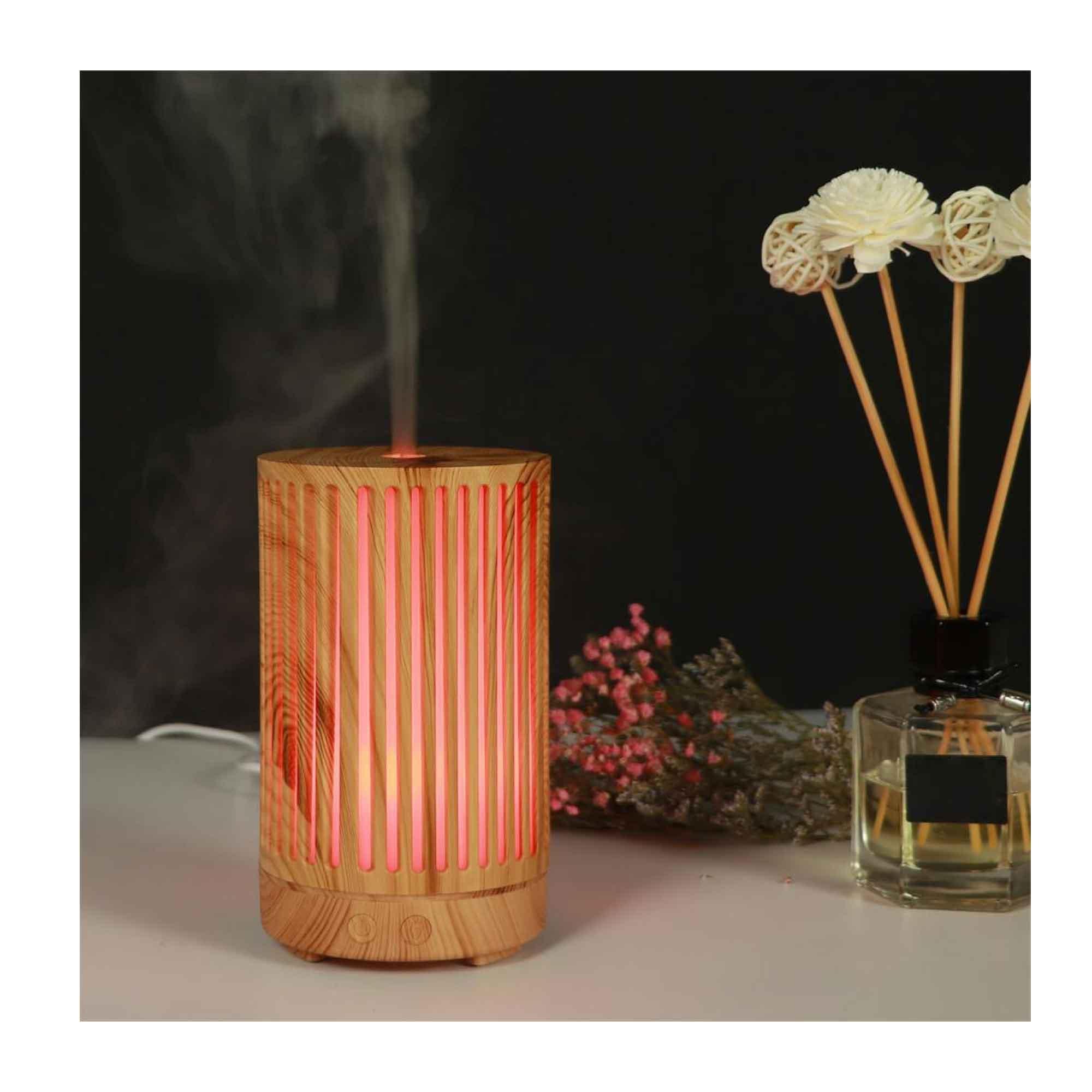Essential Oil Aroma Diffuser - 200ml Remote Cylinder Aromatherapy Air Humidifier - Harrogates