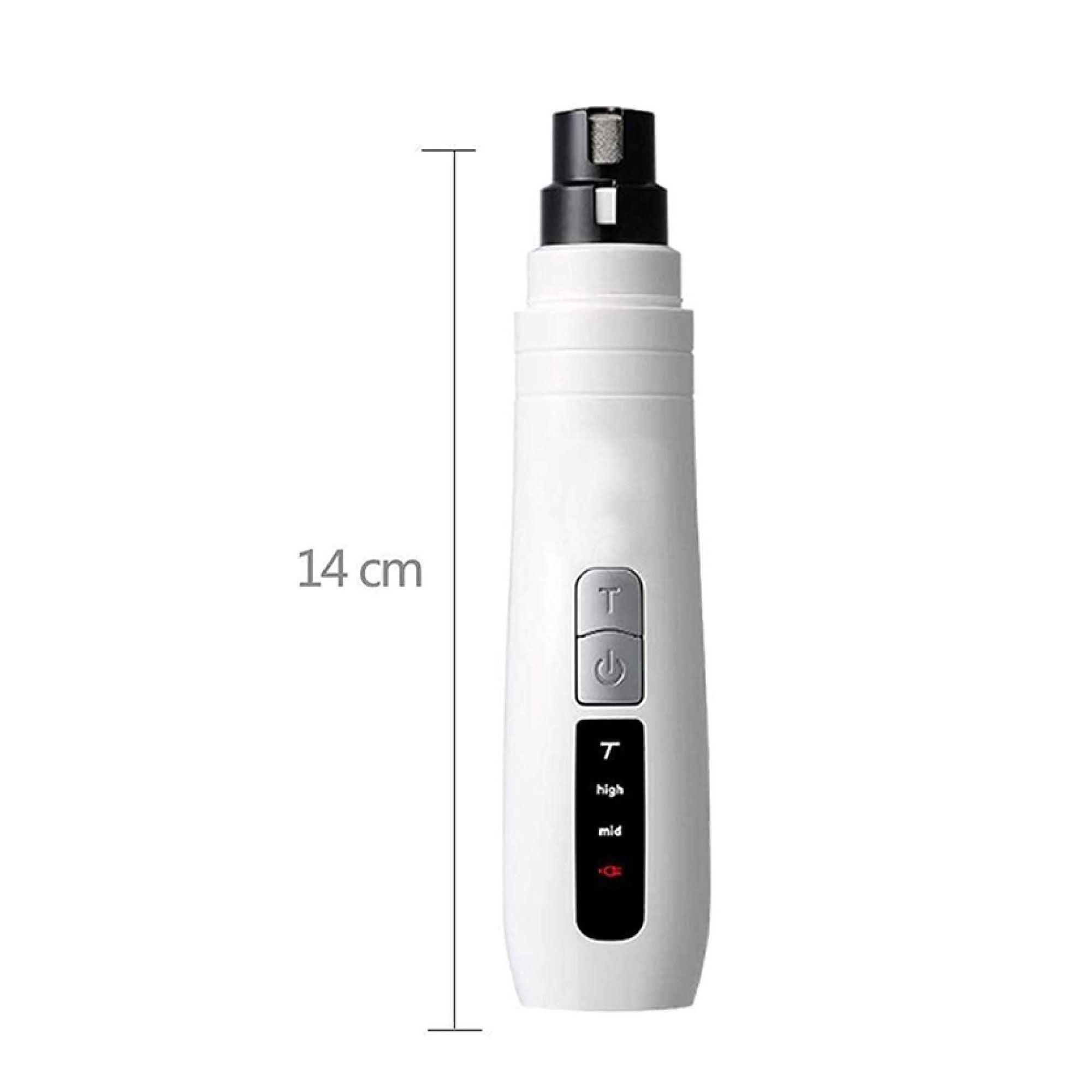 Pet Nail Grinder Dog Cat Electric Trimmer Turbo USB Rechargeable Claw Filer N9 - Harrogates