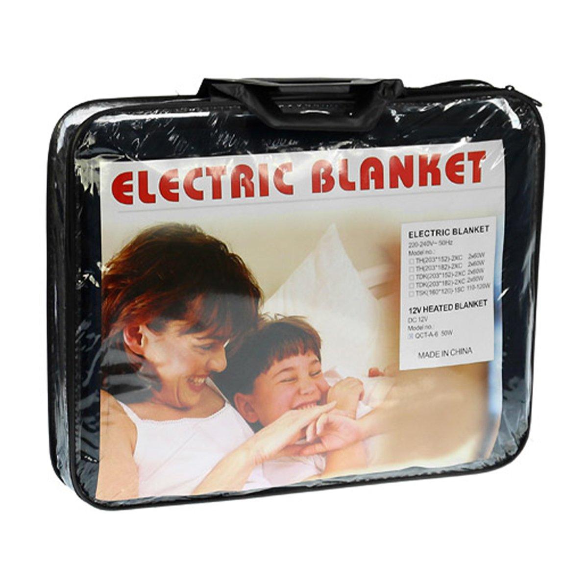 Laura Hill Heated Electric Car Blanket 150x110cm 12v - Black - Harrogates