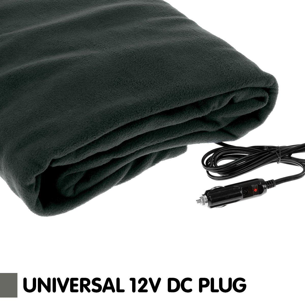 Laura Hill Heated Electric Car Blanket 150x110cm 12v - Black - Harrogates