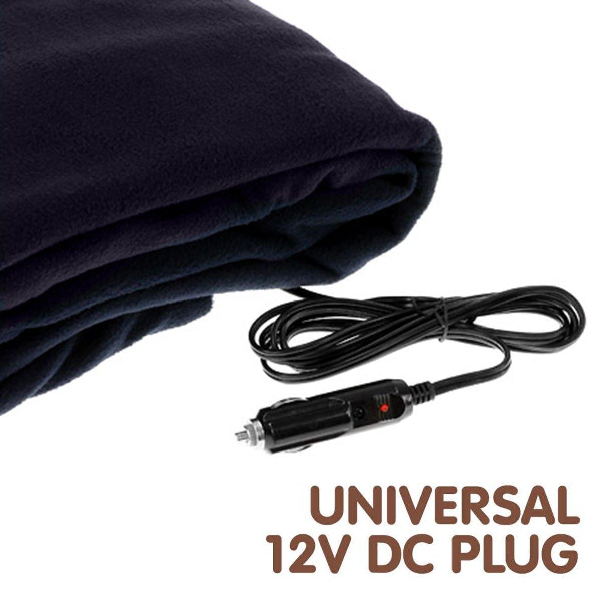 Laura Hill Heated Electric Car Blanket 150x110cm 12v - Blue - Harrogates