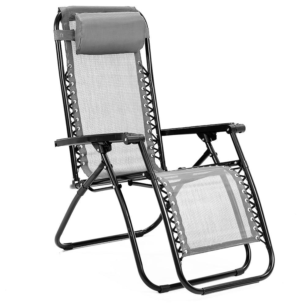 Wallaroo Zero Gravity Reclining Deck Chair - Grey - Harrogates