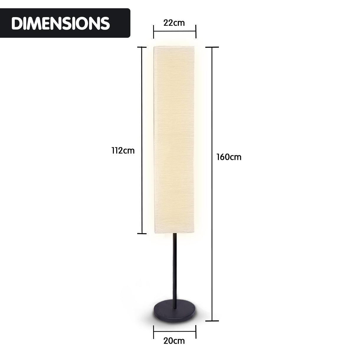 Sarantino Metal Floor Lamp with White Paper Wrinkle Shade Light Stand - Harrogates