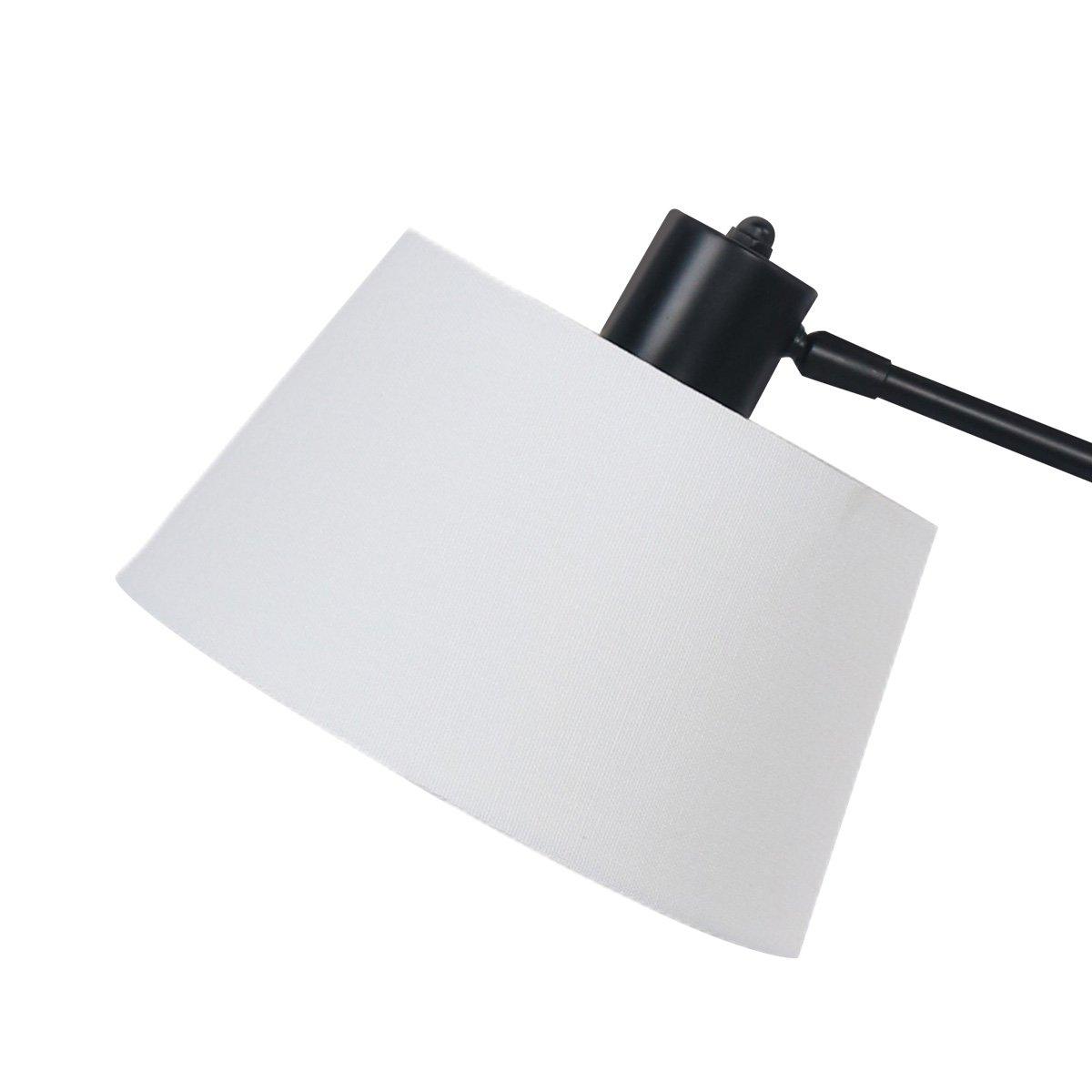 Sarantino Adjustable Metal Table Lamp In Black - Harrogates