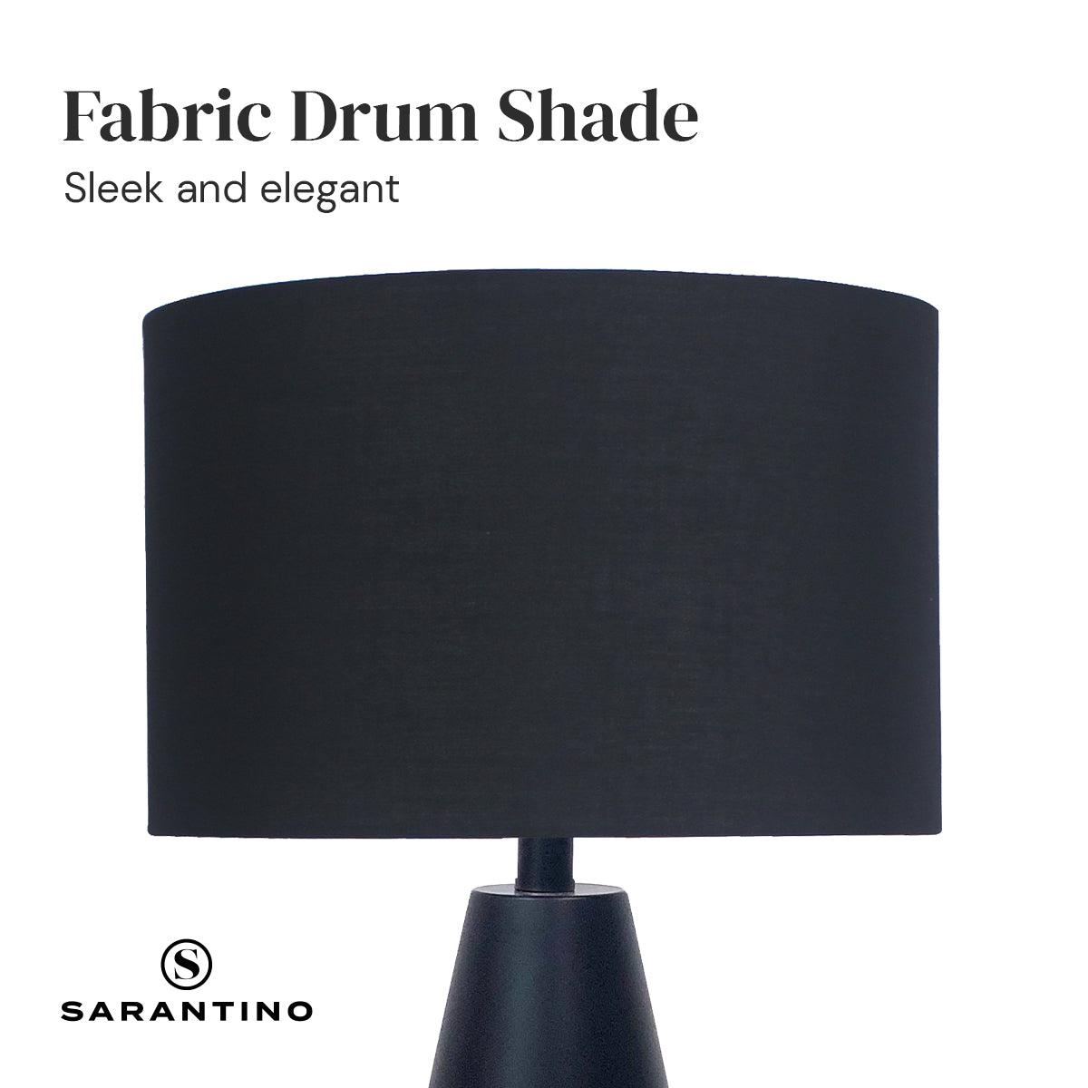 Sarantino Metal Table Lamp in Black and Gold - Harrogates