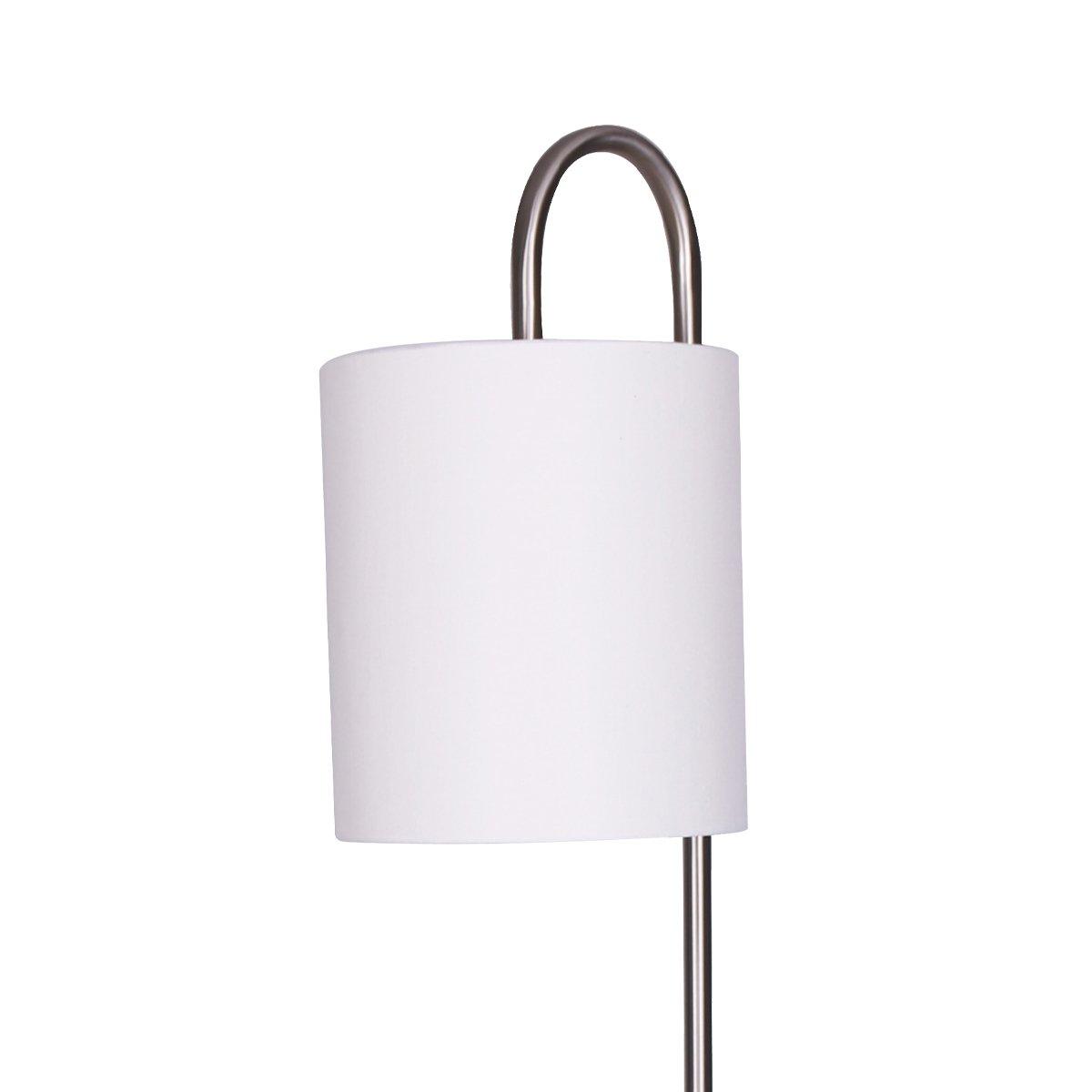 Sarantino Metal Floor Lamp with Glass Shelves - Harrogates
