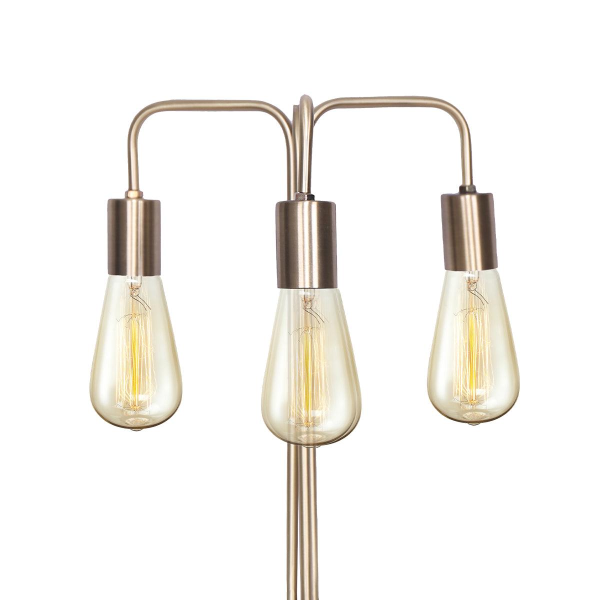 Sarantino Exposed Bulb Industrial Table Lamp - Harrogates