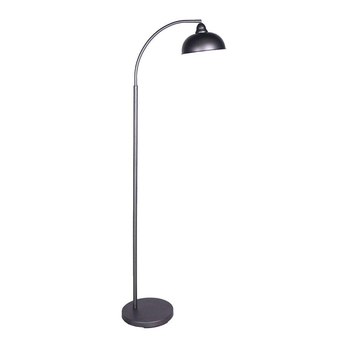 Sarantino Dark Grey Floor Lamp Industrial Chic Adjustable Angle - Harrogates