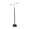 Sarantino LED Metal Floor Lamp with 2 Lights in Brushed Gold and Black Finish - Harrogates
