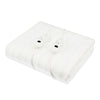 Laura Hill Heated Electric Blanket Double Size Fitted Polyester Underlay Winter Throw - White - Harrogates