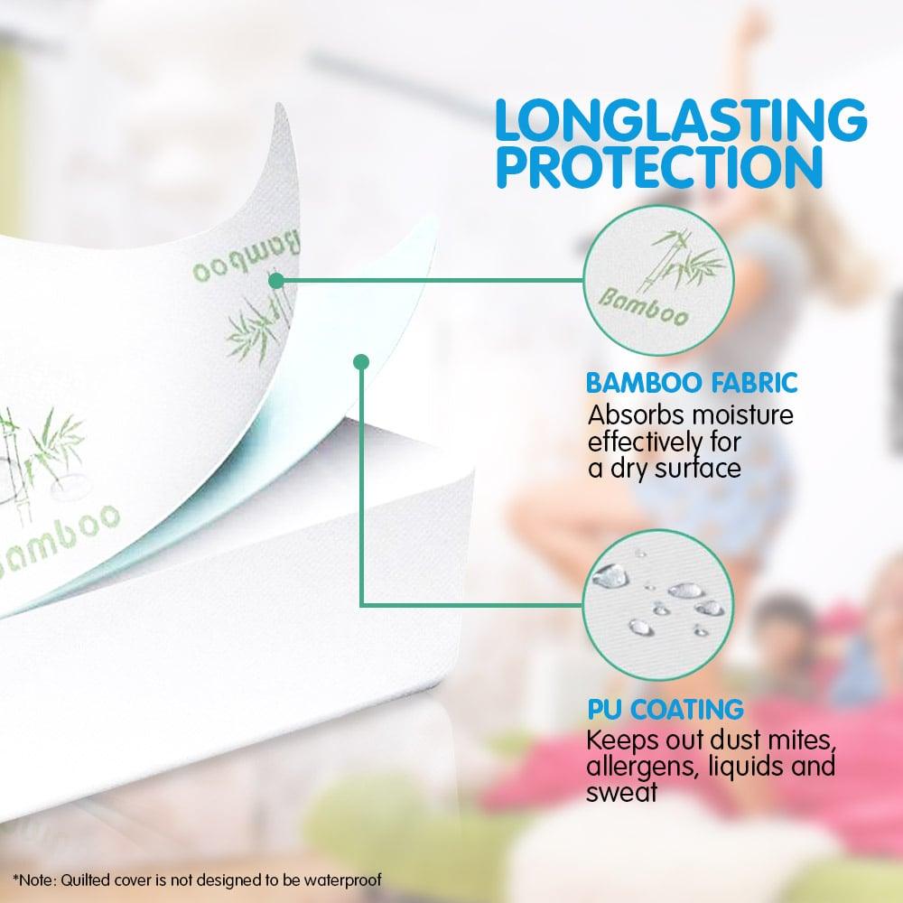 Laura Hill Bamboo Mattress Protector- Double - Harrogates