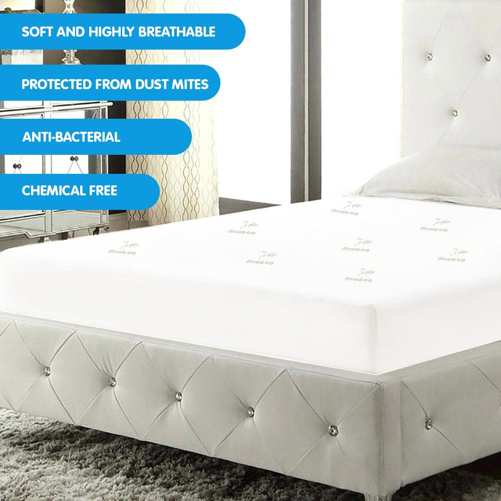 Laura Hill Bamboo Mattress Protector- Double - Harrogates